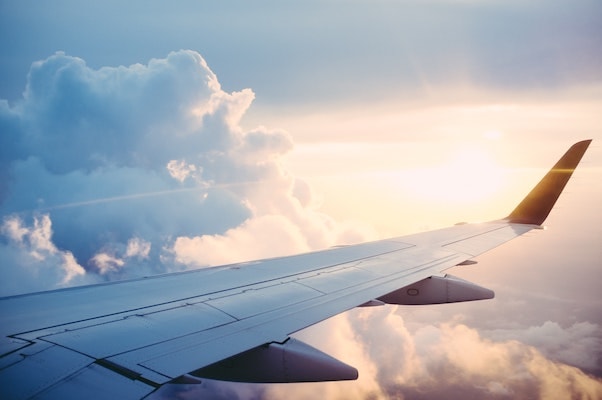 Picture of plane and sky